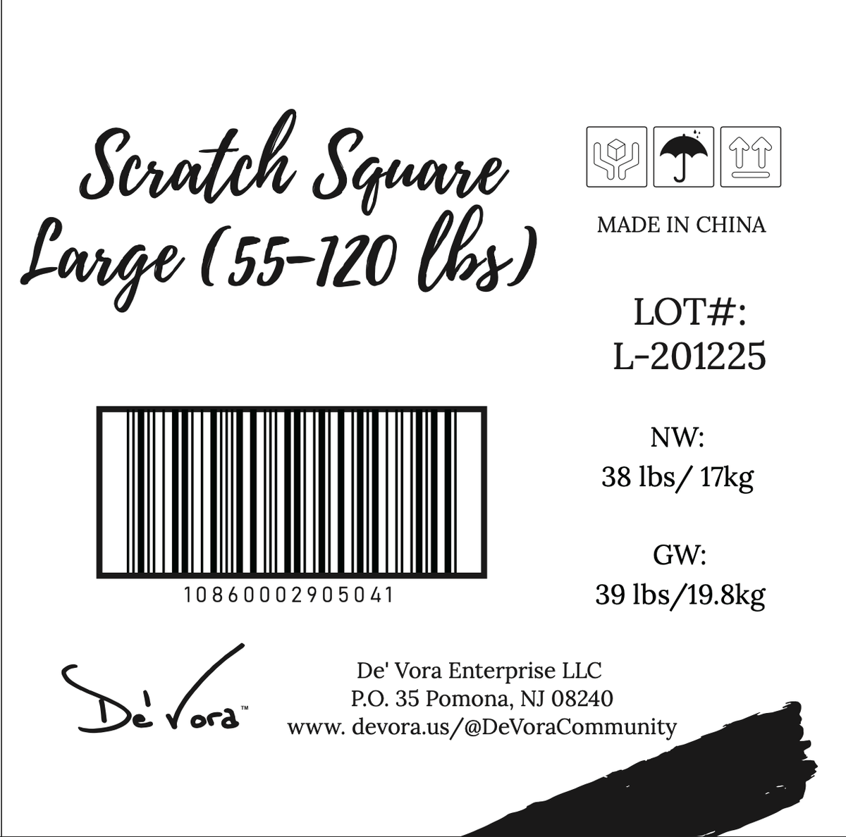 Large Scratch Square Wholesale Master Case De Vora Pet Products
