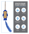 Carregar imagem no visualizador da galeria, De' Vora Pet Products Toys Scratch Square Feline