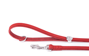 MyFamily Collars & Leashes RED / 4' / Faux Leather BILBAO LEASH COLLECTION
