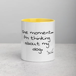 Printful Accessory Yellow "One moment" Mug with Color Inside