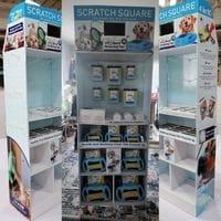 De' Vora Pet Products Special SKU Scratch Square Wholesale POS Display
