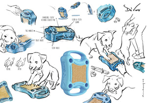 De' Vora Pet Products Toys Scratch Square for Dogs