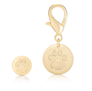 FriendshipCollars Collars and Leashes Cat or small dog (1.8 cm) PAW PRINT FRIENDSHIP CHARM SETS FOR CATS & DOGS