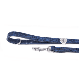 MyFamily Collars & Leashes BLUE CROCODILE TEXTURE / 4' TUCSON LEASH  COLLECTION