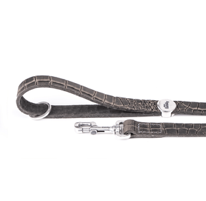 MyFamily Collars & Leashes GREY CROCODILE TEXTURE / 4' TUCSON LEASH  COLLECTION
