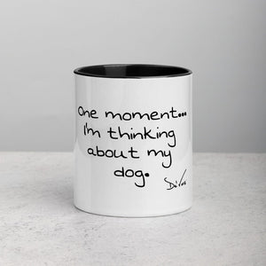 Printful Accessory Black "One moment" Mug with Color Inside