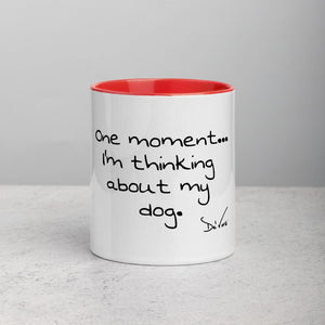 Printful Accessory Red "One moment" Mug with Color Inside