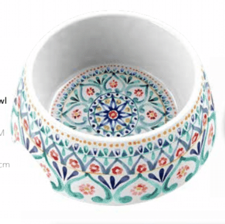 TarHong Bowl Boho Medallion Pet Bowl